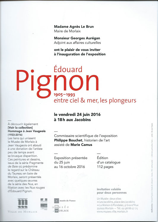 &Eacute;douard Pignon expo Morlaix