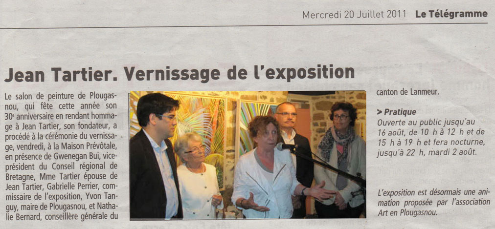 vernissage telegramme