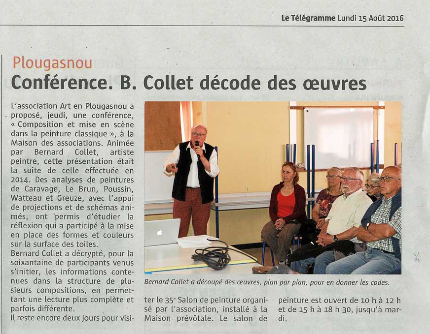 conference mise en scene dans la peinture classique